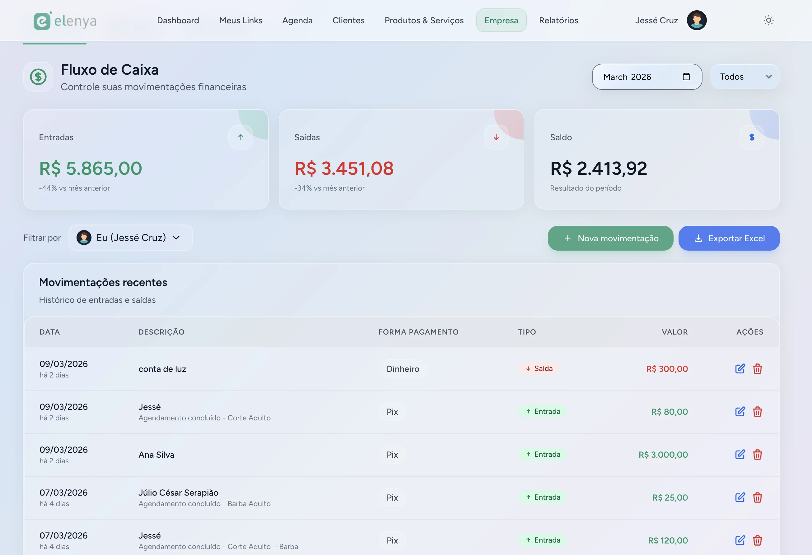 Financeiro Elenya Desktop